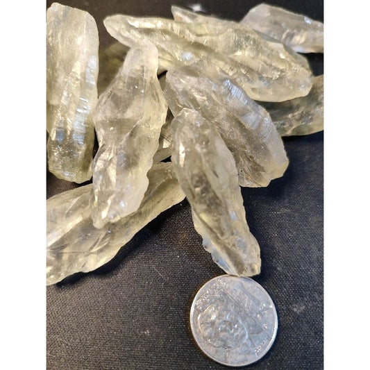 CHEFFY Prasiolite Crystal Raw (Green Amethyst)