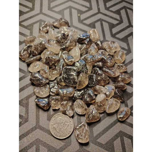CHEFFY Smoky Quartz Tumbled Crystals Gemstones