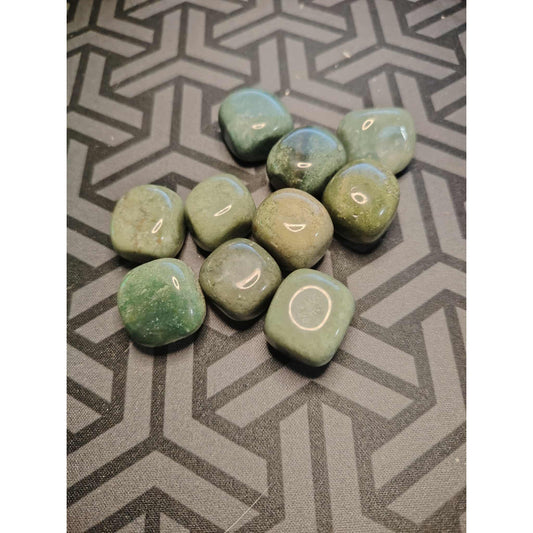 CHEFFY Light Green Jasper Bloodstone Crystal Gemstones