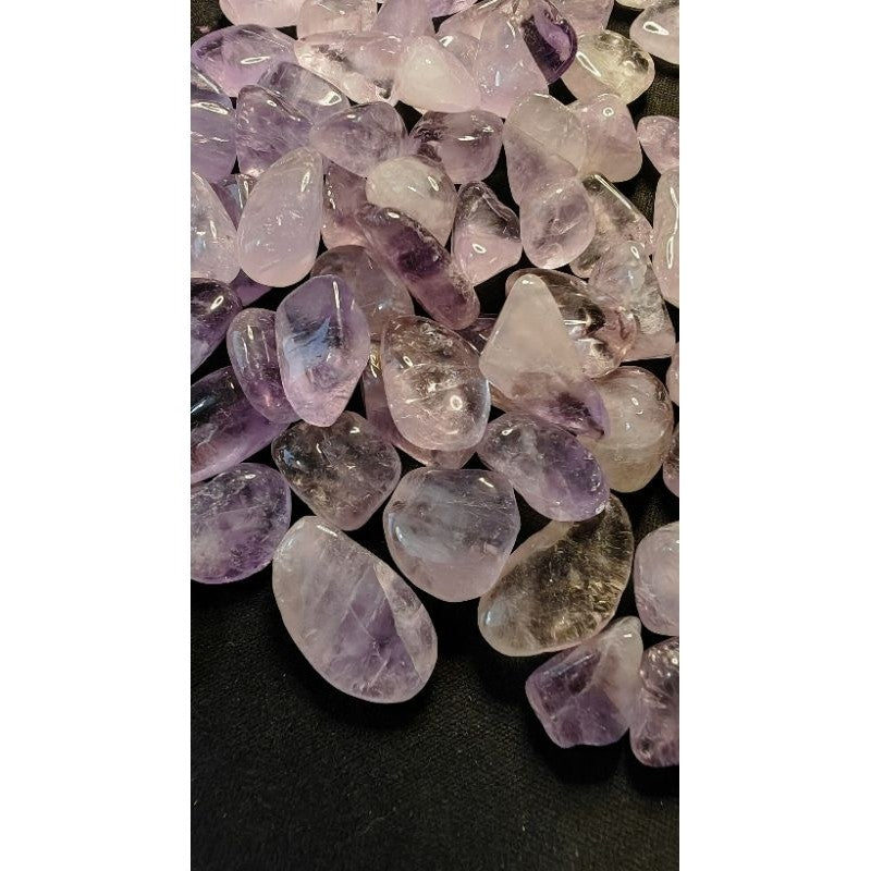CHEFFY Amethyst Mini Light Tumbled Crystals Gemstones