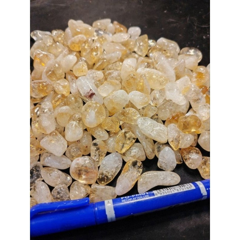 CHEFFY Petite Citrine Mini Tumbled Crystals - Sold Per Piece