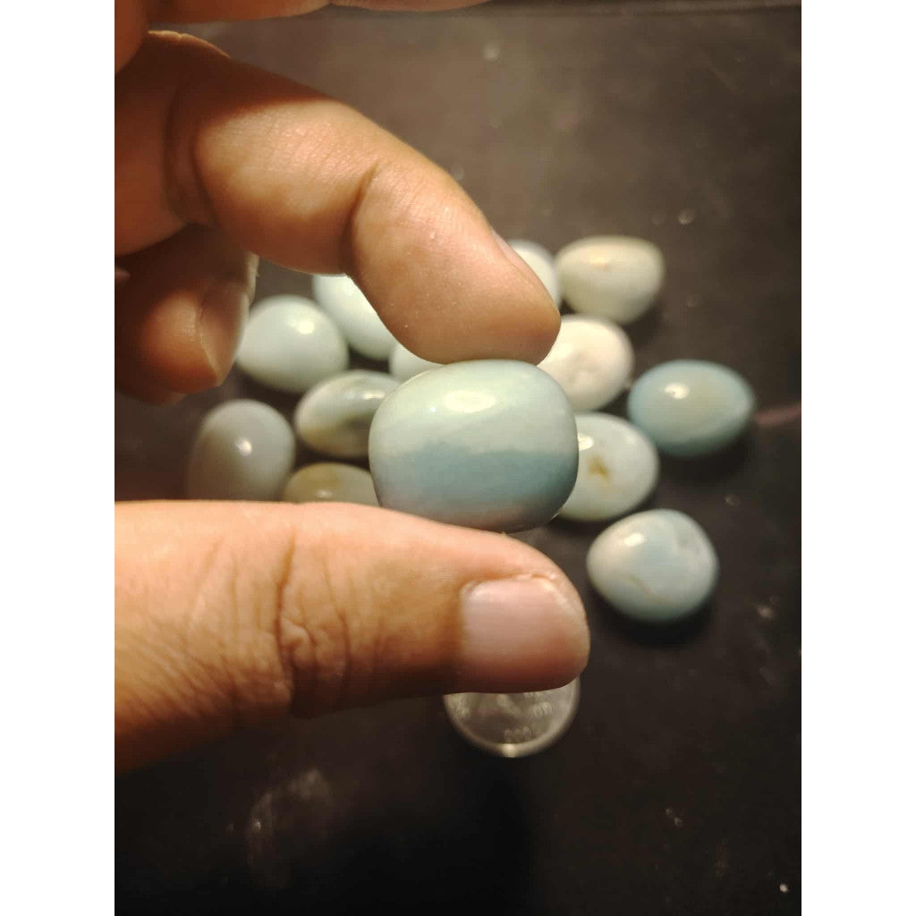 CHEFFY Caribbean Calcite Crystal Tumbled Gemstone