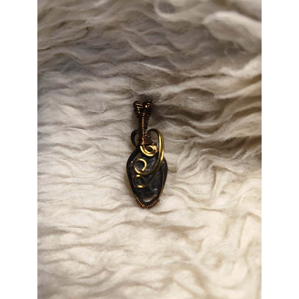 CHEFFY Wire Wrapped Garnet Raw Pendant Crystal Gemstone