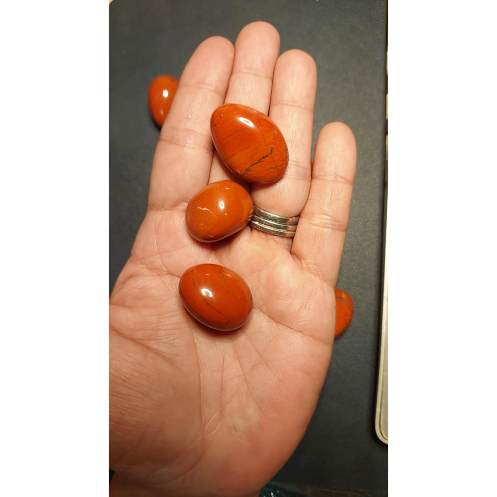 CHEFFY Red Jasper Crystals Gemstones Tumbled Freeform