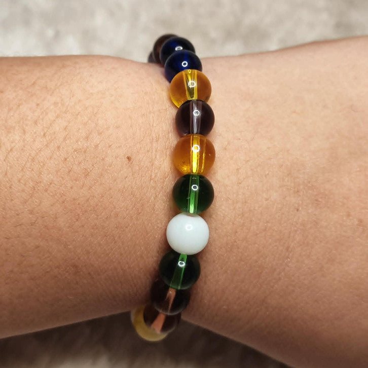 CHEFFY Fluorite Bracelet (7mm) | Genuine Natural Crystal Gemstone