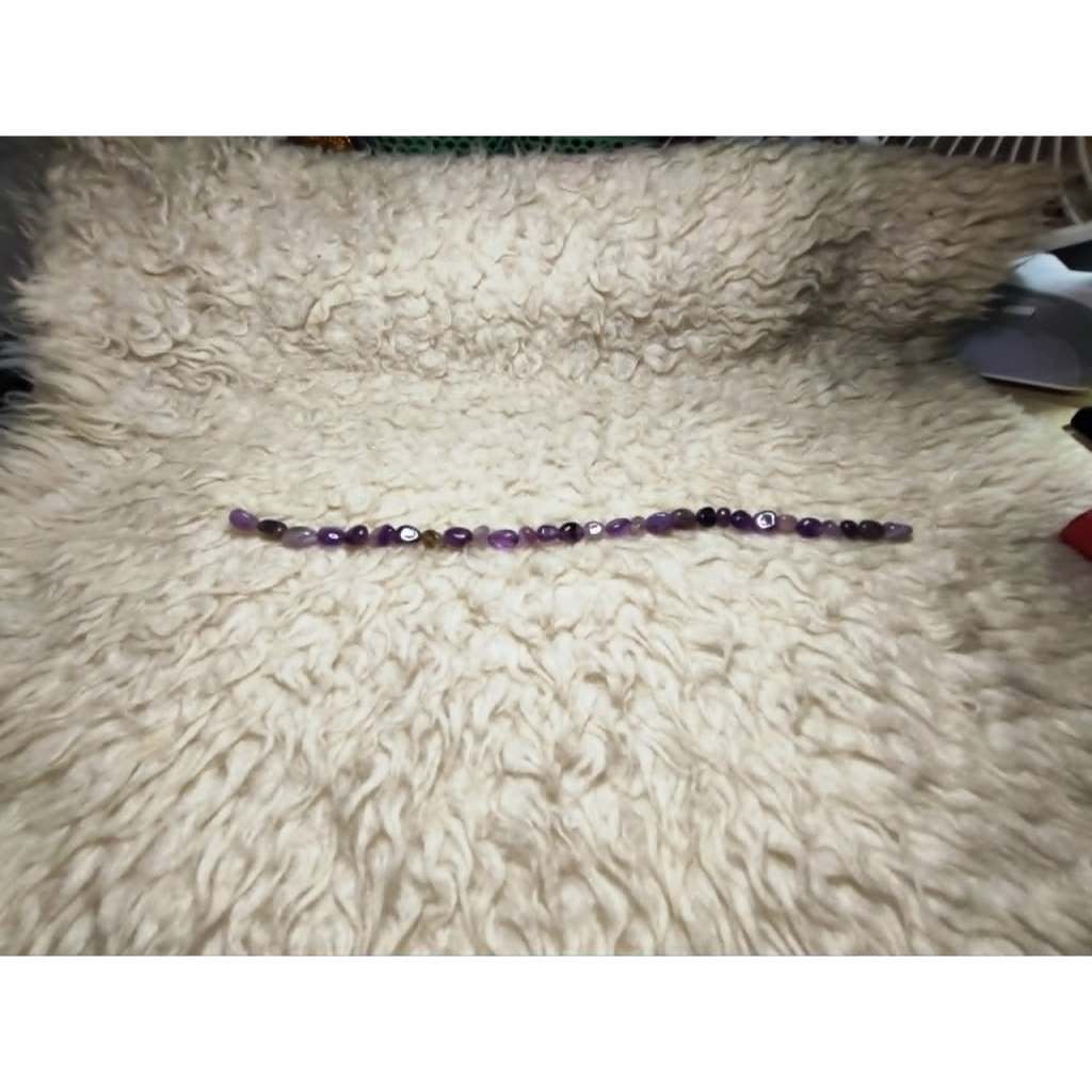 CHEFFY Natural Amethyst Beads DIY Loose Beads (Per Strand) for Jewelry Making