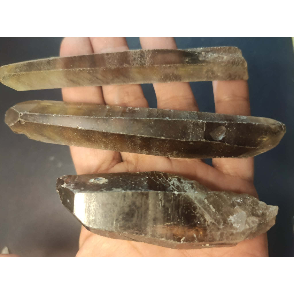 CHEFFY Smoky Quartz Natural Raw Points XL Crystals