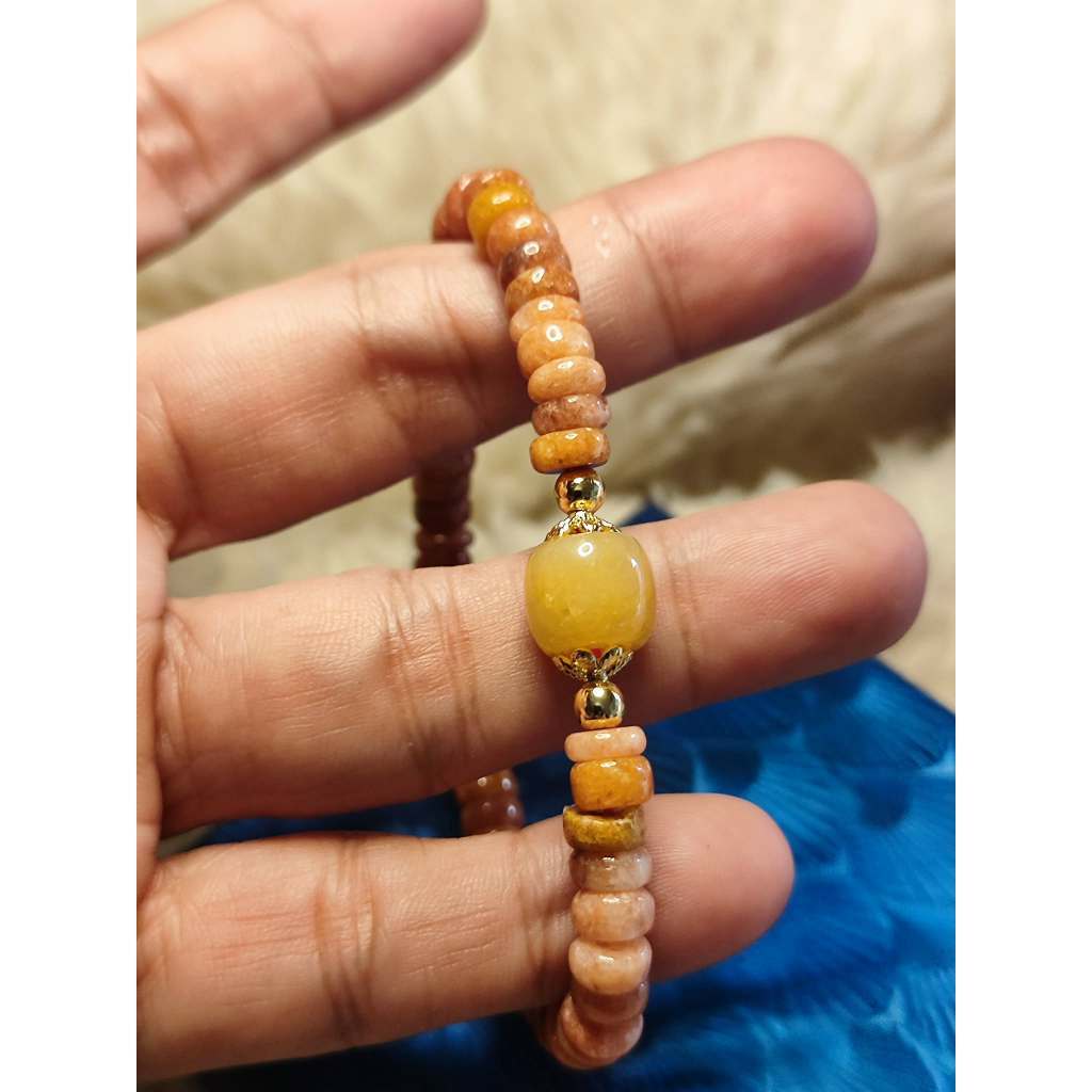 CHEFFY'S RED AVENTURINE BRACELET 5mm - Natural Gemstone Crystal for Vitality & Courage