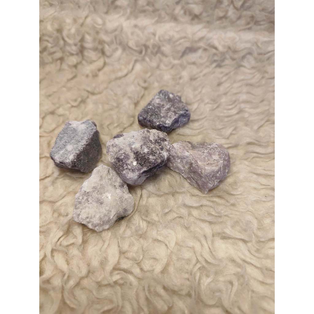 CHEFFY Lepidolite Raw Crystals Gemstones (Per Piece)