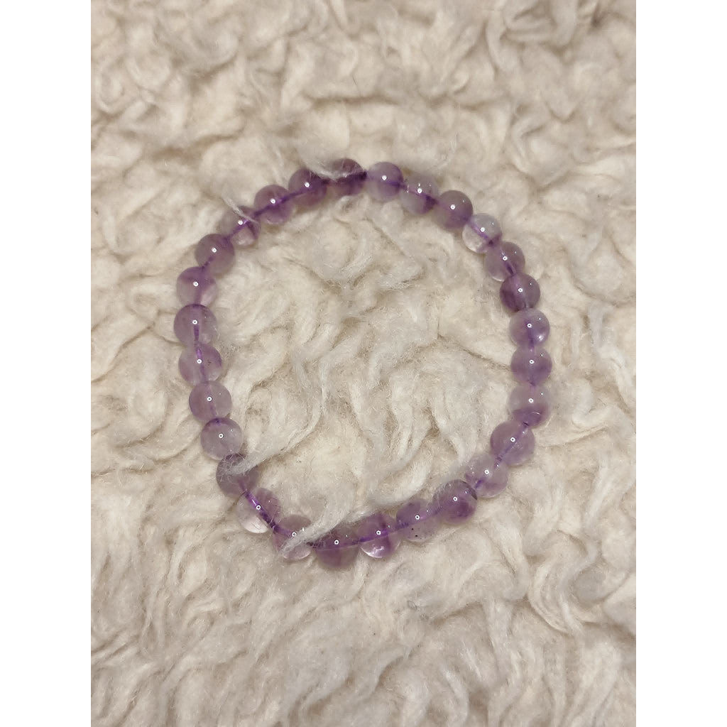 CHEFFY Natural Amethyst Bracelet – Authentic 5mm Gemstone Beaded Jewelry