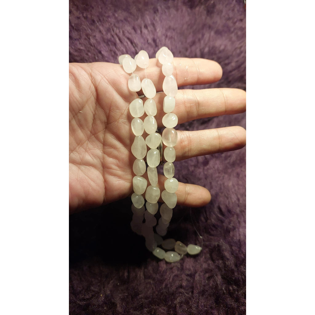 CHEFFY DIY Rose Quartz Beads Crystals