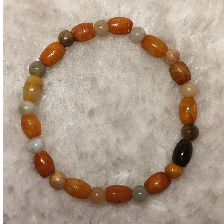 CHEFFY Carnelian Bracelet Crystal Gemstone (5mm)