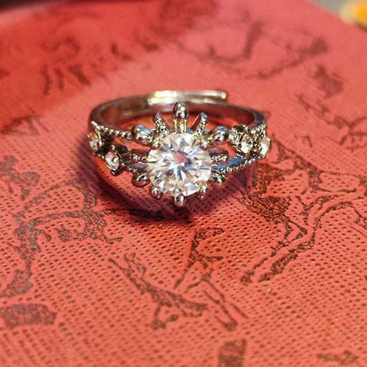 CHEFFY Moissanite Adjustable Ring #20