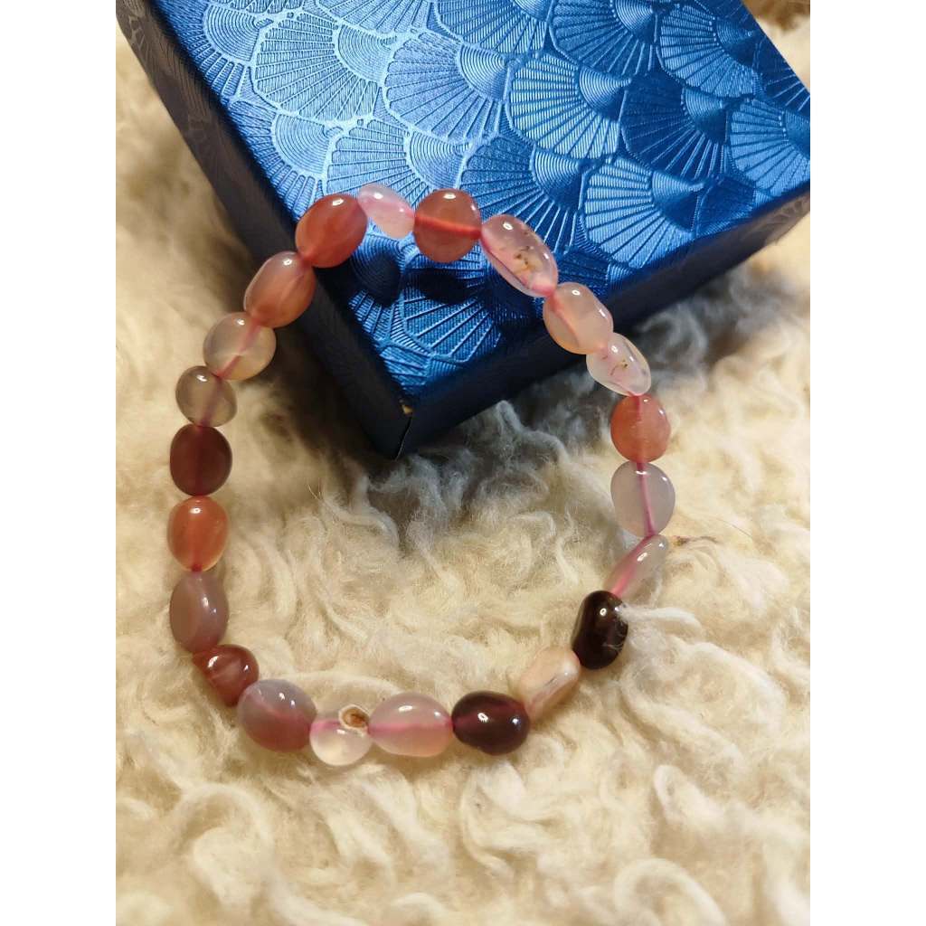 CHEFFY (6mm) Natural Agate Bracelet – Premium Gemstone Crystal for Balance & Protection