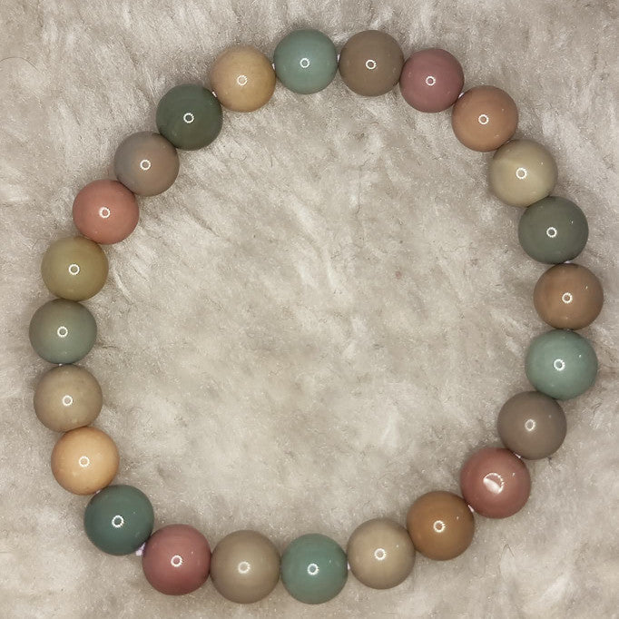 CHEFFY Authentic Alashan Agate Natural Gemstone Crystal Bracelet