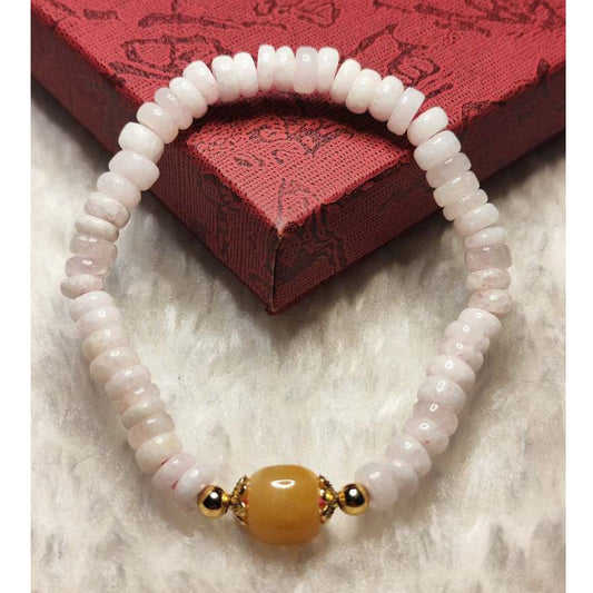 CHEFFY Rose Quartz Bracelet (5mm) | Genuine Natural Crystal Gemstone