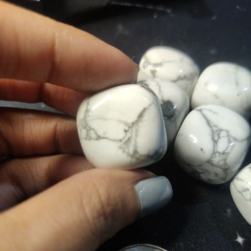 CHEFFY Howlite Crystal Gemstone Tumbled