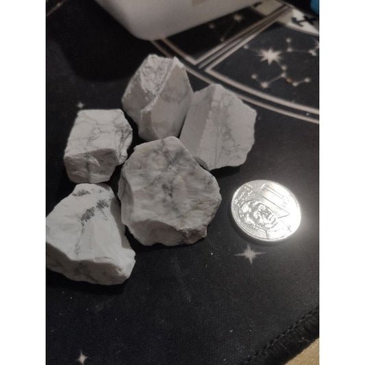 CHEFFY Howlite Crystal Gemstone Raw Chunks
