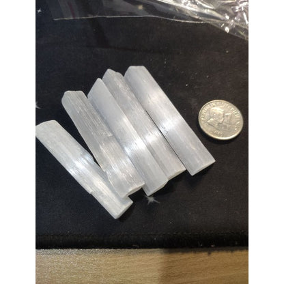 CHEFFY Satin Spar Small Wands Crystal Gemstone (Selenite Sticks)