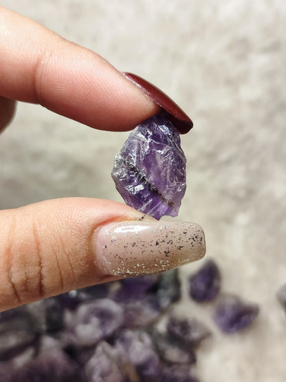 CHEFFY Amethyst Crystal Raw Stones ( Sold Per Piece )