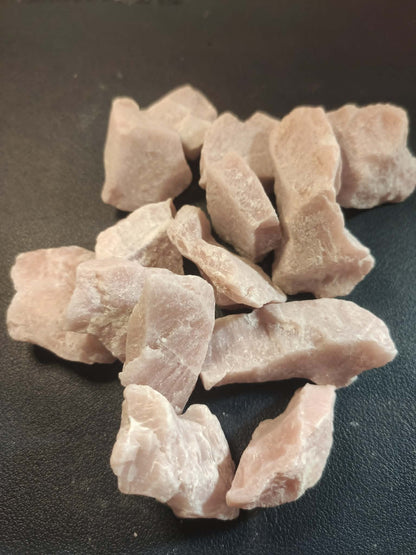 CHEFFY Pink Common Opal Raw Crystal Gemstone