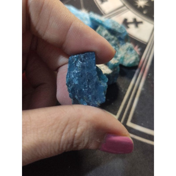 CHEFFY Blue Apatite Crystal Gemstone