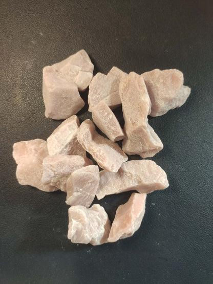CHEFFY Pink Common Opal Raw Crystal Gemstone