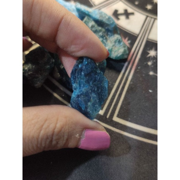 CHEFFY Blue Apatite Crystal Gemstone