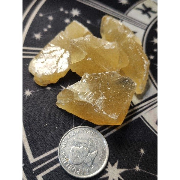 CHEFFY Honey Calcite Crystal Gemstone