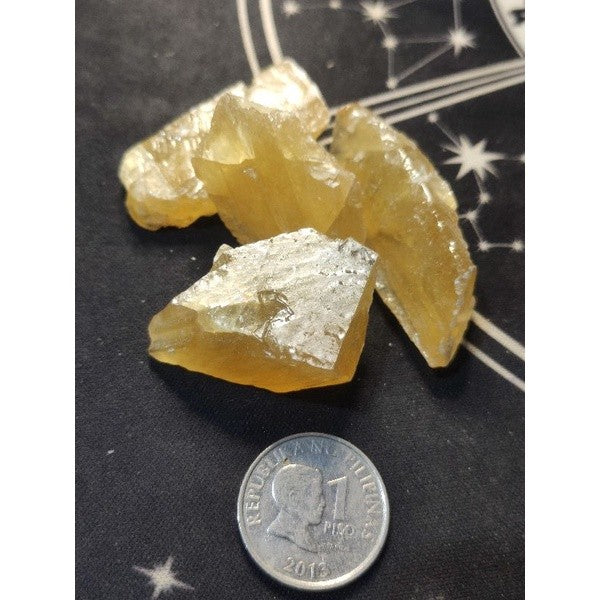 CHEFFY Honey Calcite Crystal Gemstone