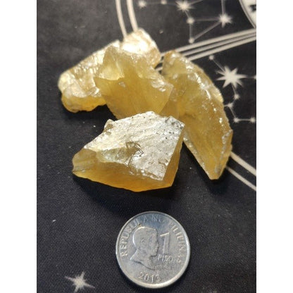 CHEFFY Honey Calcite Crystal Gemstone