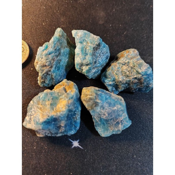 CHEFFY Blue Apatite Crystal Gemstone