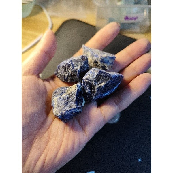 CHEFFY Sodalite Crystal Gemstone Raw
