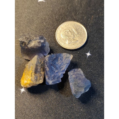 CHEFFY Blue Fluorite Crystal Raw Gemstone