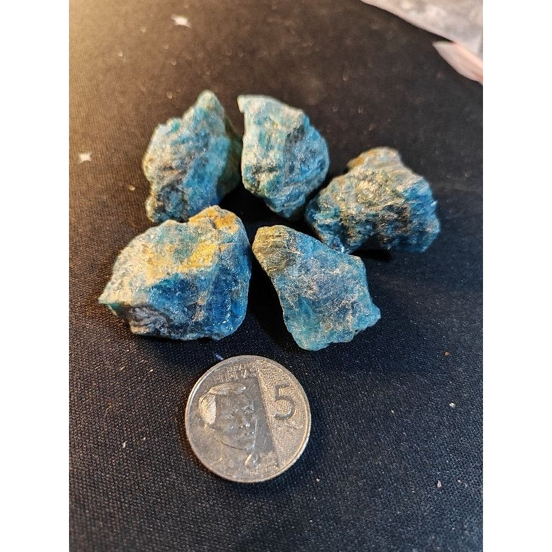 CHEFFY Blue Apatite Crystal Gemstone