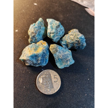 CHEFFY Blue Apatite Crystal Gemstone