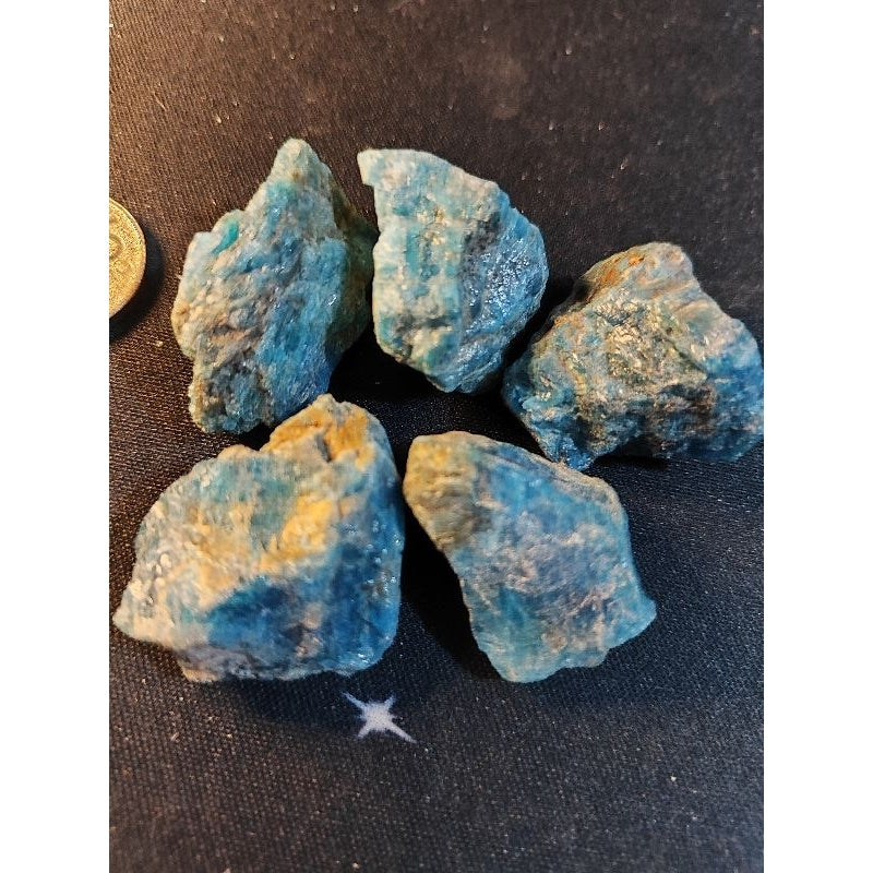 CHEFFY Blue Apatite Crystal Gemstone