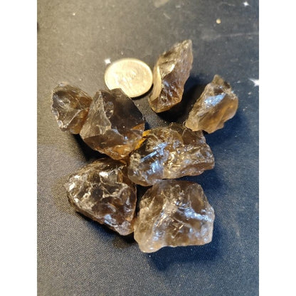 CHEFFY Smokey Quartz Crystal Raw Gemstones