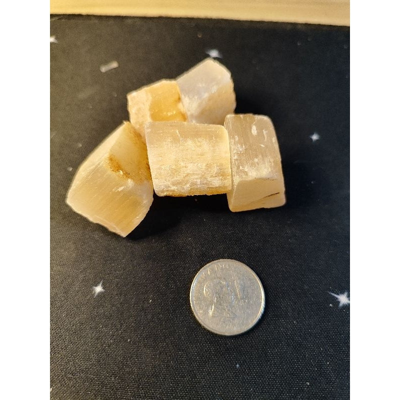 CHEFFY Peach Selenite Crystal Gemstone