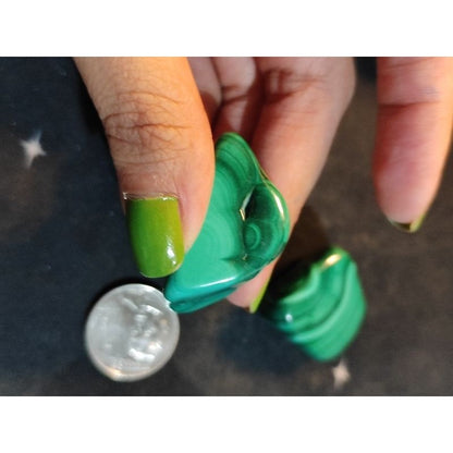 CHEFFY Malachite Crystal Gemstone Tumbled