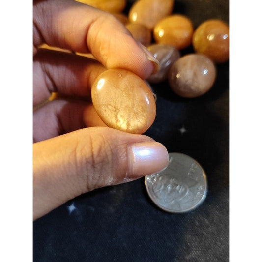 CHEFFY Sunstone Tumbled Crystal Gemstone