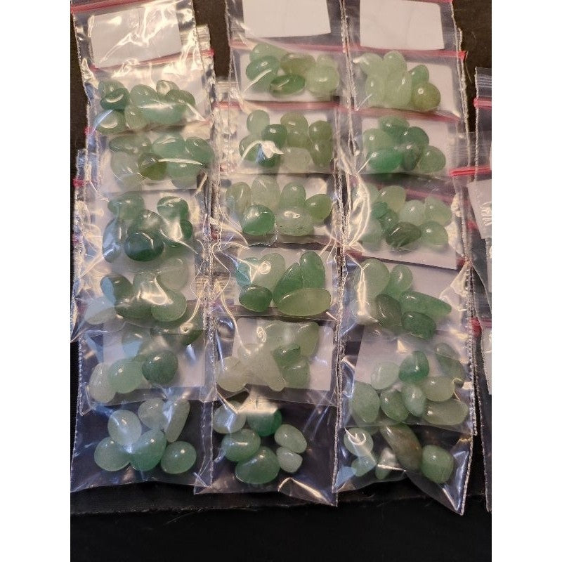 CHEFFY Aventurine mini tumbled crystals gemstones SOLD PER PACK