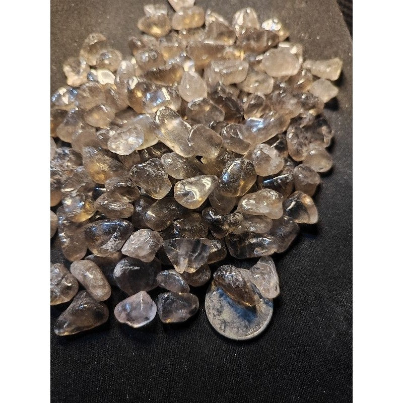 CHEFFY Smokey Quartz Tumbled Mini Gemstone Crystal SOLD PER PACK