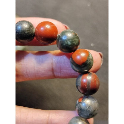 CHEFFY Seftonite Bloodstone Bracelet Gemstone Crystal