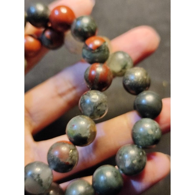 CHEFFY Seftonite Bloodstone Bracelet Gemstone Crystal