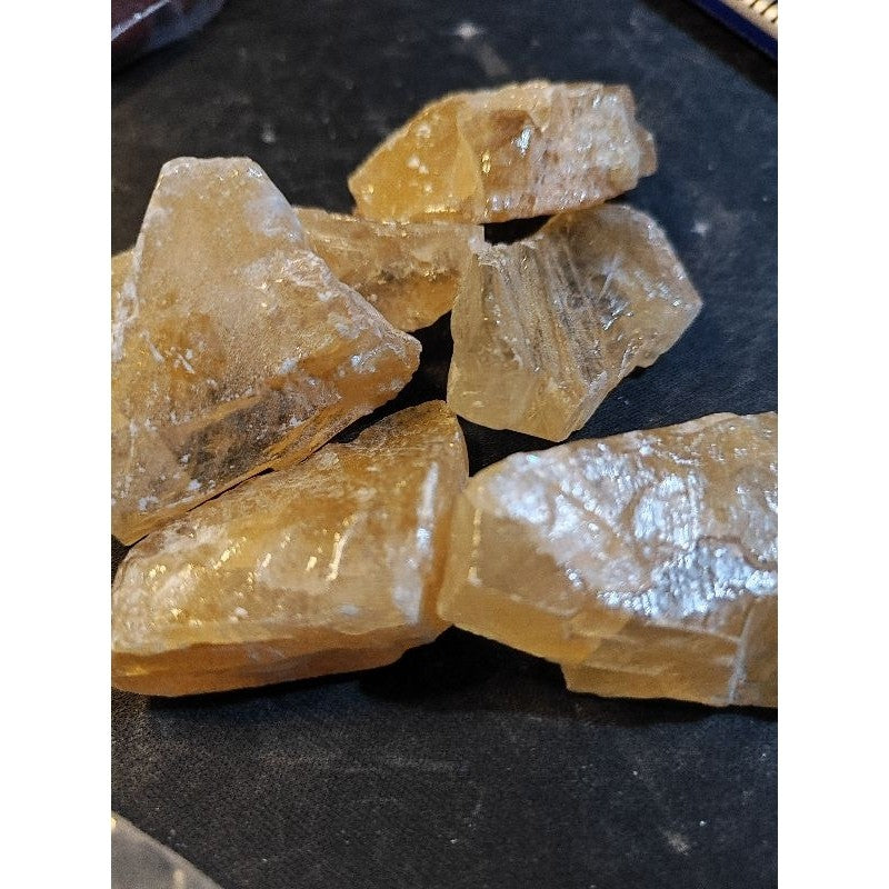 CHEFFY Honey Calcite Crystal Gemstone