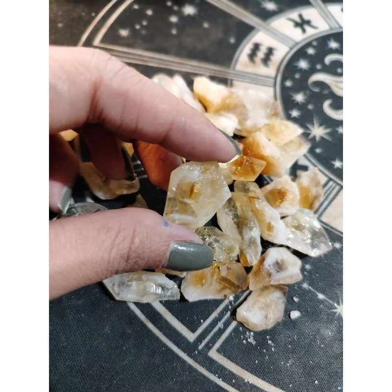 CHEFFY Citrine Crystal Gemstones Mini Raw