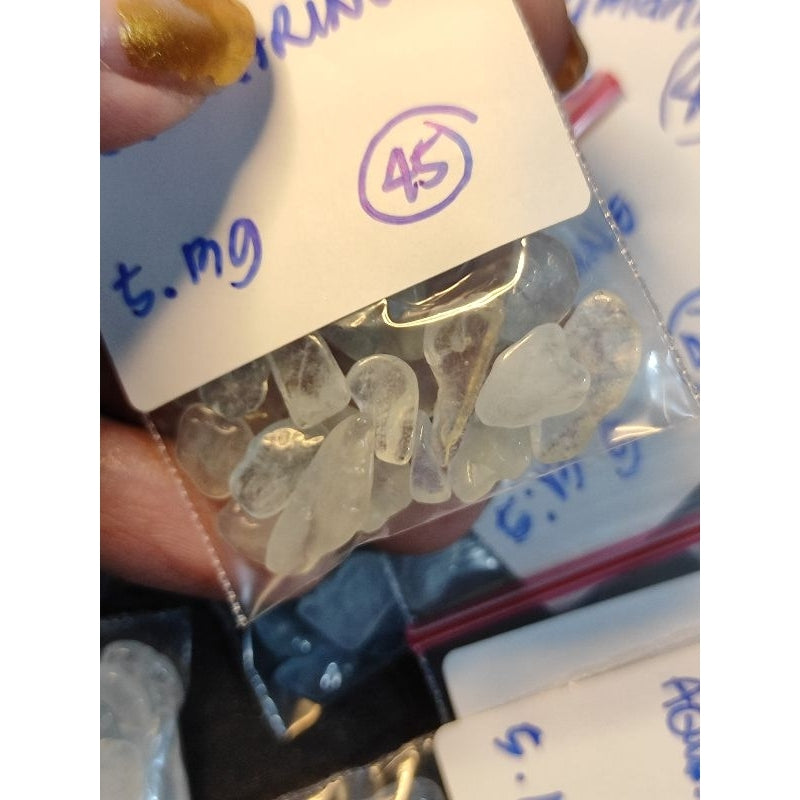 CHEFFY Aquamarine Chips Crystal Gemstones