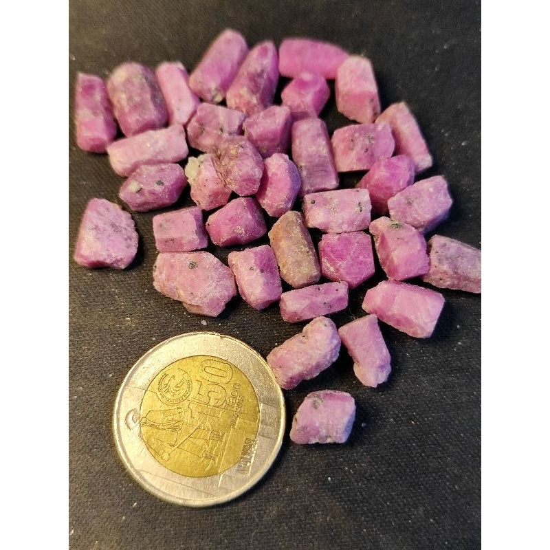 CHEFFY Ruby Corundum Crystal Gemstone