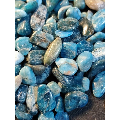 CHEFFY Blue Apatite Crystal Gemstone Mini Tumbled SOLD PER PACK